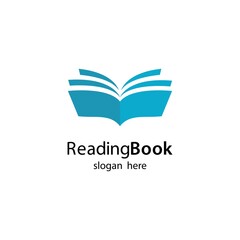 Book logo template vector icon