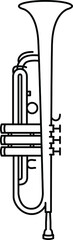 An icon illustration of a Trumpet