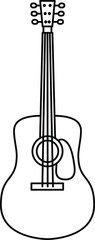An icon illustration of a Guitar