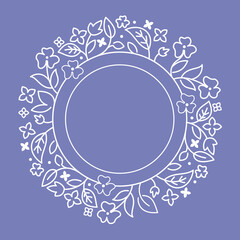 Round flourish frame