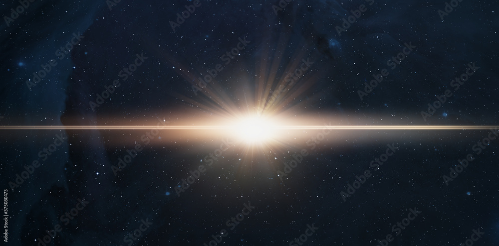 Aufkleber Supernova explosion in the center of the milky way 