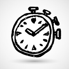 Stopwatch Vector grunge sketch