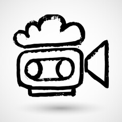 Grunge video camera with cloud service