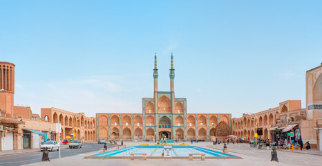 Fototapeta na wymiar The Amir Chakhmaq Complex is a prominent structure in Yazd - IRAN