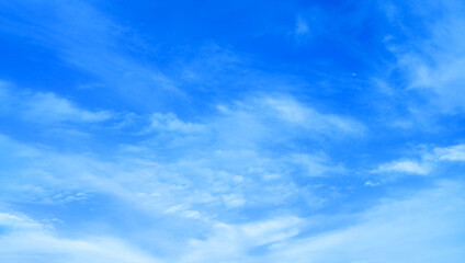 blue sky with beautiful natural white clouds	
