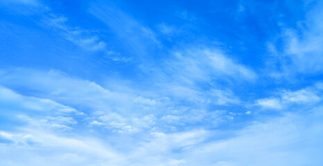 blue sky with beautiful natural white clouds	
