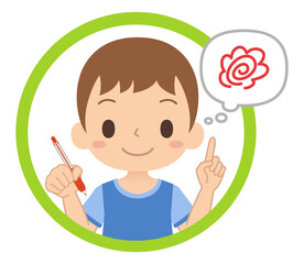 笑顔の男の子のアイコン セット 子ども イラスト Wall Mural Ykc 笑顔の男の子のアイコン セット 子ども イラスト Wall Mural Ykc