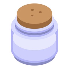 Farm salt icon. Isometric of farm salt vector icon for web design isolated on white background