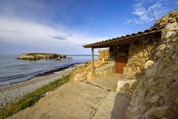 Playa de Sant Tomàs. Menorca. Islas Baleares.España.