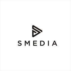 logo play letter s ,  letter S with Play Icon Logo Design. Media Logo Template , logo s media 