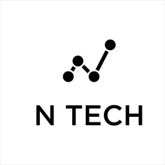 Letter N Technology Logo, Letter N Technology Logo Design Vector Illustration Abstract, Letter N Technology Logo Design Template Vector Image