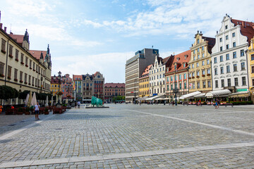 Stare miasto rynek plac kamienice wrocław © Dariusz
