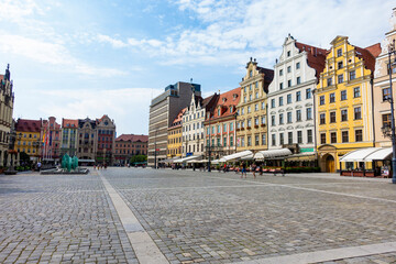 Stare miasto rynek plac kamienice wrocław
