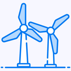 
Vector of alternative energy, wind energy in trendy editable style 
