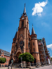 Obraz premium Stadtkirche in Mylau Vogtland Sachsen
