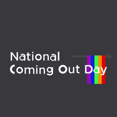 National Coming Out Day, lesbian, gay, transgender, bisexual. Holiday of love and tolerance. SGL, LGBT.