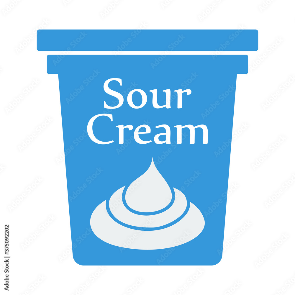 Canvas Prints sour cream icon