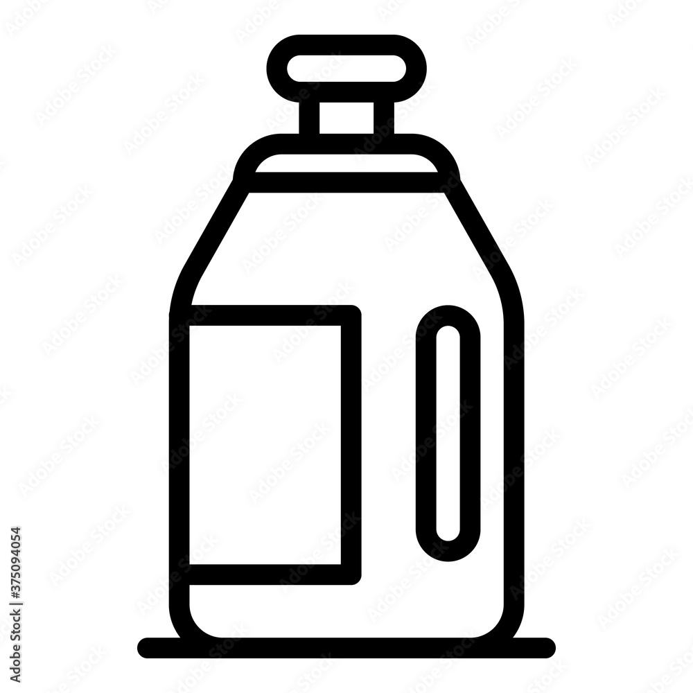 Poster conditioner softener icon. outline conditioner softener vector icon for web design isolated on white