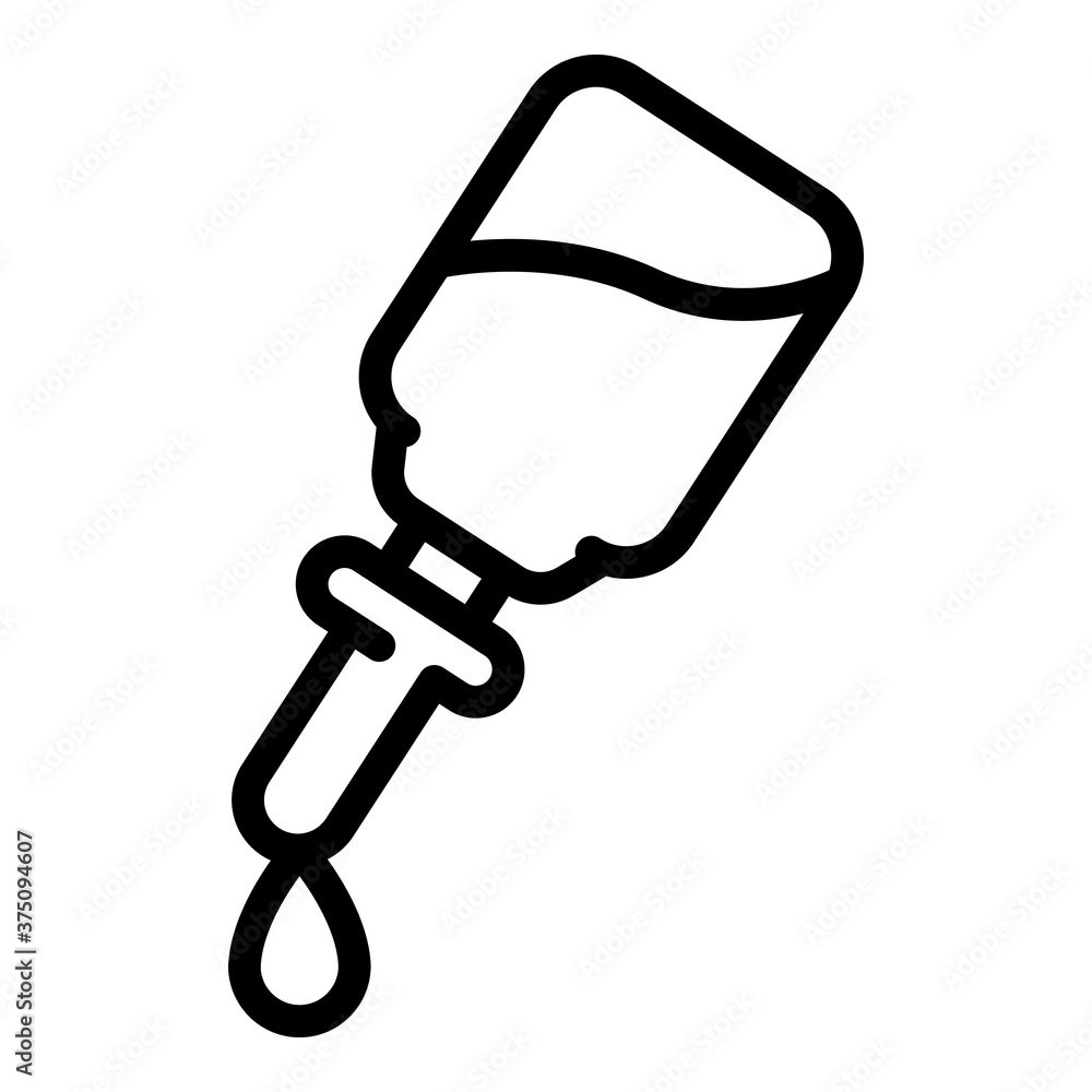Poster dropper essential oils icon. outline dropper essential oils vector icon for web design isolated on w