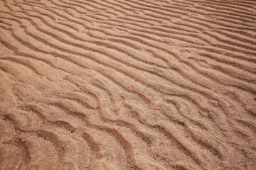 Shallow lagoon Bahia del Salado on La Graciosa, Canary Islands, textures and surfaces