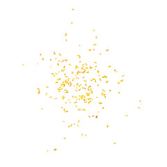 Bulgur, Bulgour or Bulghur Scattered Isolated on White Background