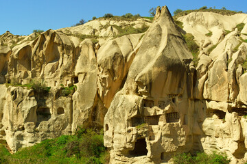 Goreme ancient town in Cappadocia, Turkey