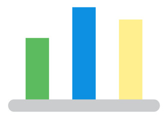 chart vector icon for apps and website