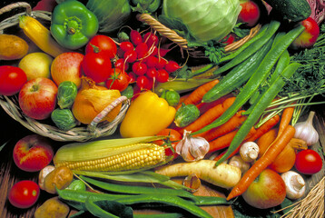 Assortment of fruit and Veg