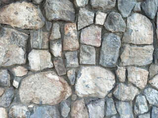 texture of gray stone masonry background
