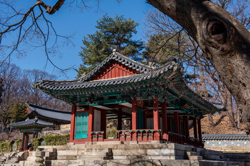 Beautiful Changdeokgung Palace.Seoul.Korea. Changdeokgung Palace is the UNESCO World Cultural Heritage.  