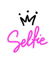 Selfie Queen Lettering