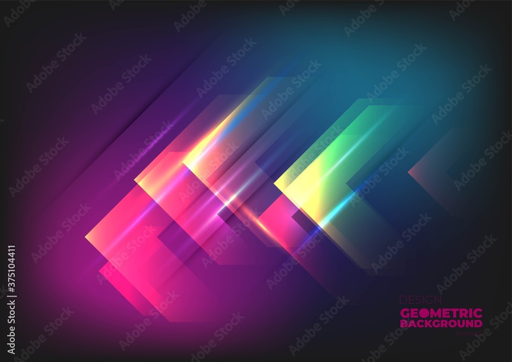 Poster technology background color vector for web and design
