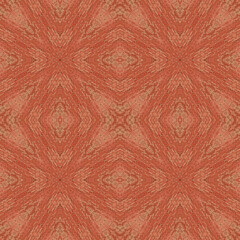 Abstract mosaic seamless pattern from fragment of a red embossed concrete wall.