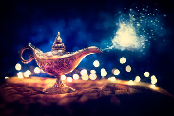 Magic Aladdins Genie lamp