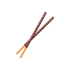 Chocolate sticks. Dipped stick. Dipped stick pattern vector. chocolate dipped cookie sticks.