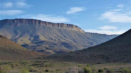 Semi Desert Mountain Scenery, Karoo NP, South Africa