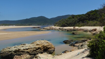 Tranquil Beach Scenery at Nature's Valley, Tsitsikamma, South Africa