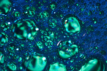 Multicolored bubbles abstract background design.
