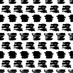 Seamless Pattern with hand drawn scribble smears