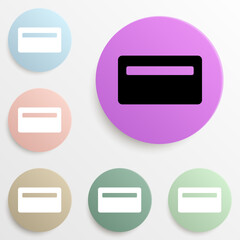 Obraz premium folder badge color set. Simple glyph, flat vector of web icons for ui and ux, website or mobile application
