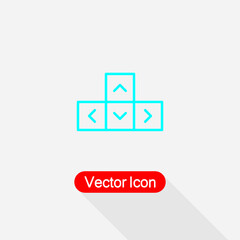 Arrow Keyboard Icon Vector Illustration Eps10