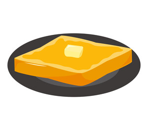 トーストのベクターイラスト