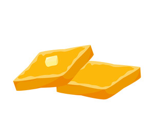 トーストのベクターイラスト