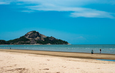 Beautiful Suanson Beach Travel and  blue sky