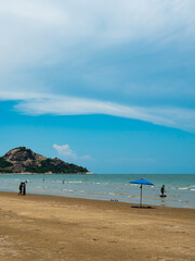 Beautiful Suanson Beach Travel and  blue sky