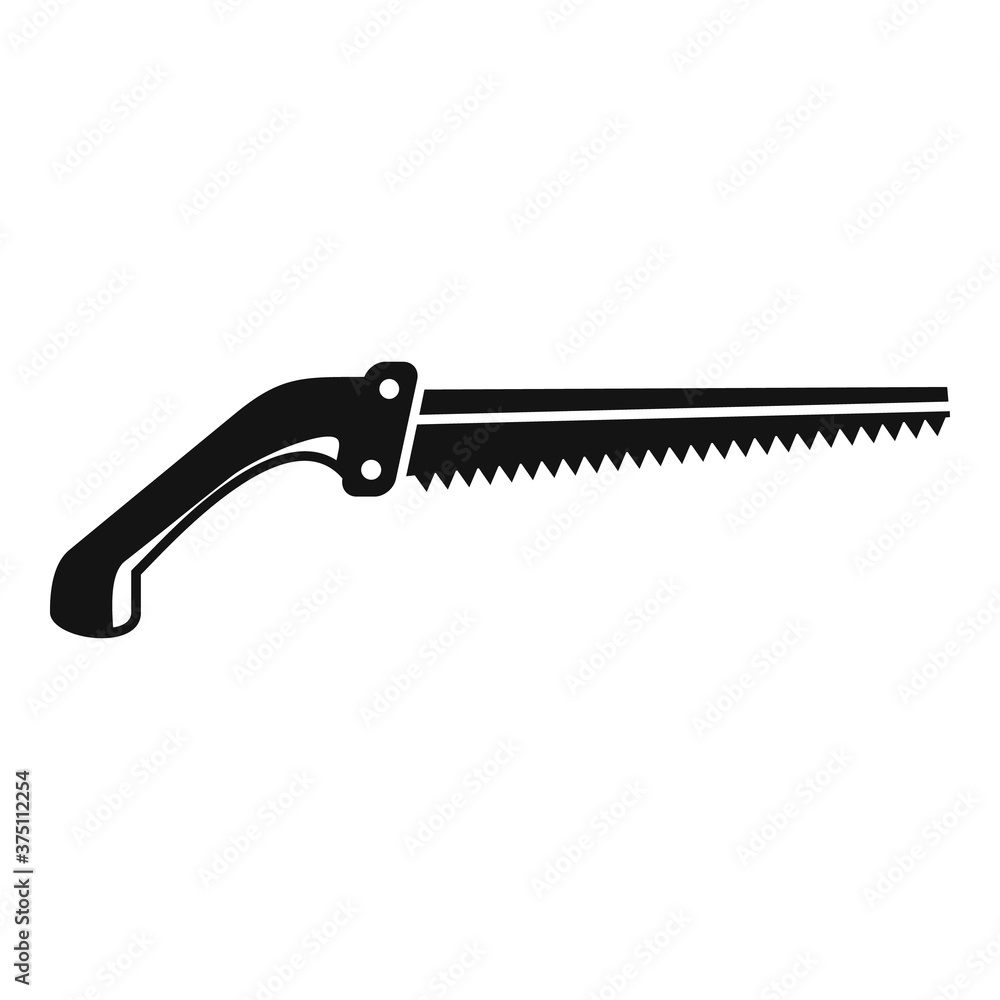 Aufkleber tree pruner saw icon. simple illustration of tree pruner saw vector icon for web design isolated on 