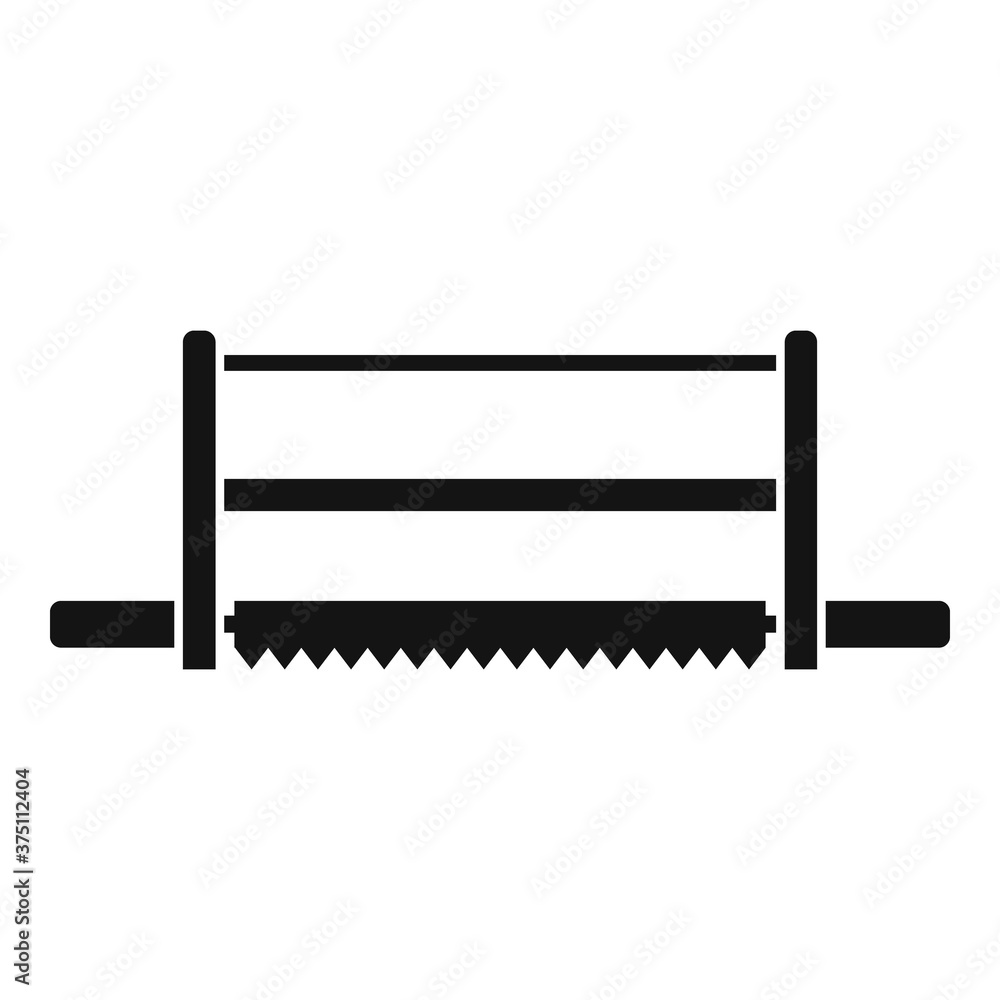 Poster frame saw icon. simple illustration of frame saw vector icon for web design isolated on white backgr
