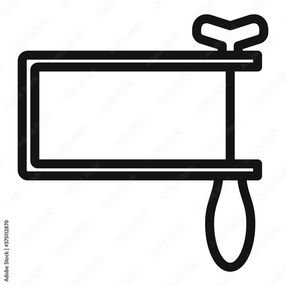 Poster carpenter coping saw icon. outline carpenter coping saw vector icon for web design isolated on white