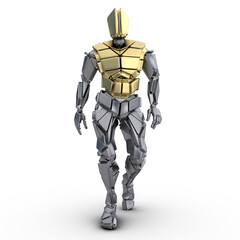 Humanoid frontal in Gehpose