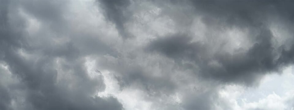Dark Gray Volatile Strom Clouds Time Lapse Anamorphic